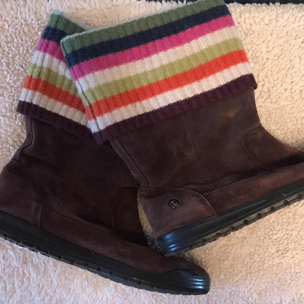 Coach leather boots